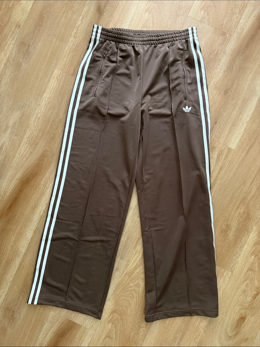 Adidas Firebird Loose Track Pants Trace Brown M - Picture 2 of 4